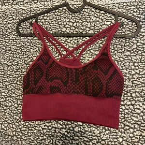 SHEIN Snake Print Sports Bra